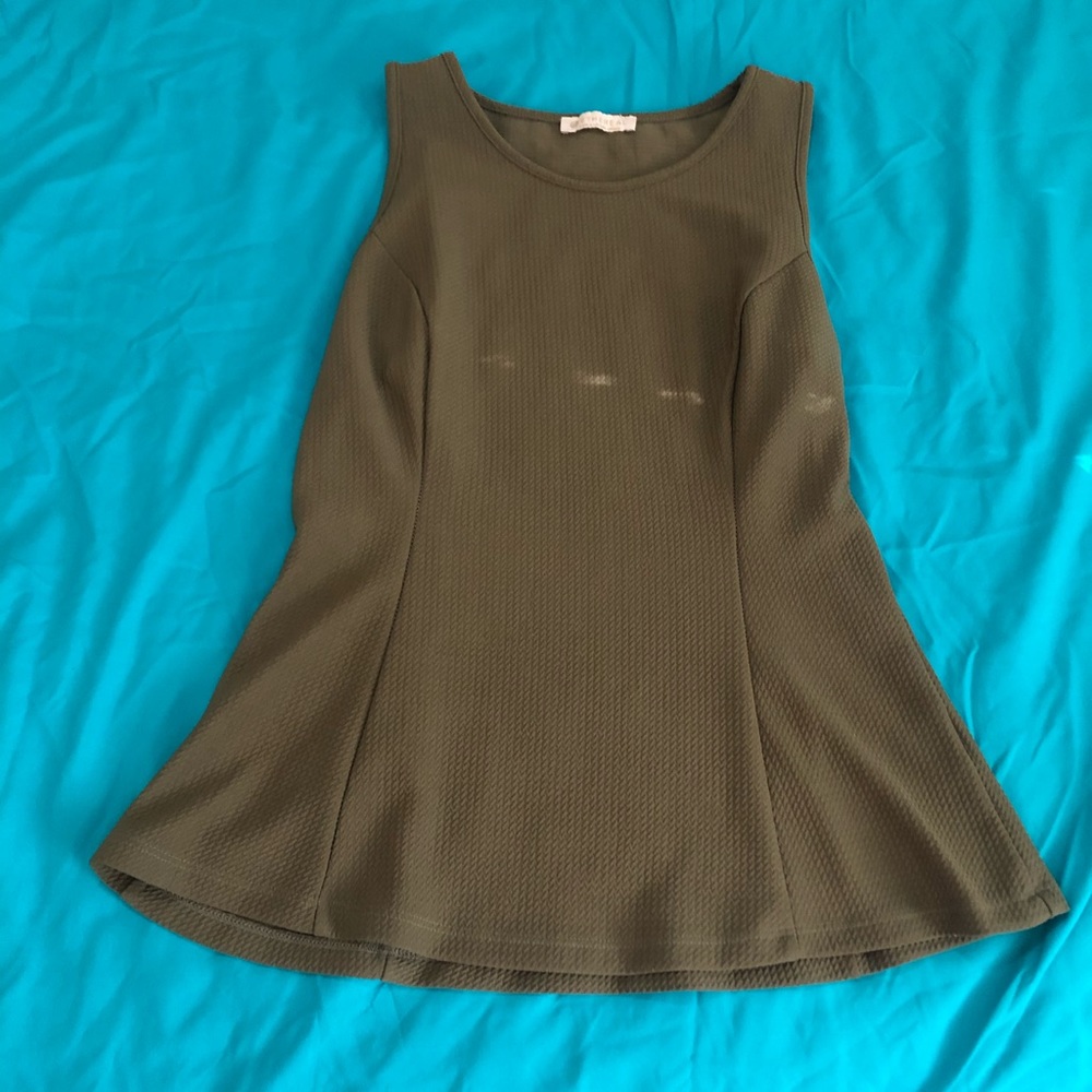 Army green blouse